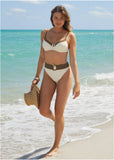 Colorblock Underwire Top Pristine Chicory