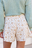 Tonya Orange Floral Skort