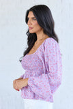 Darling Days Pink Floral And Gingham Top