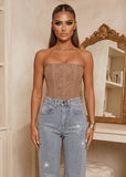 Luxe Energy Corset Top Nude