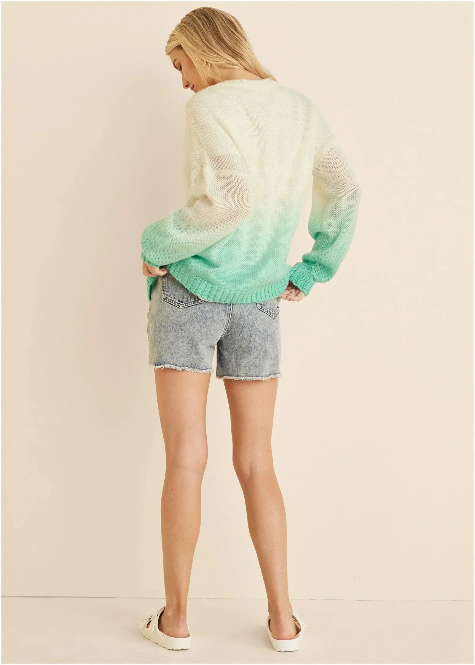 Button Up Cardigan Green
