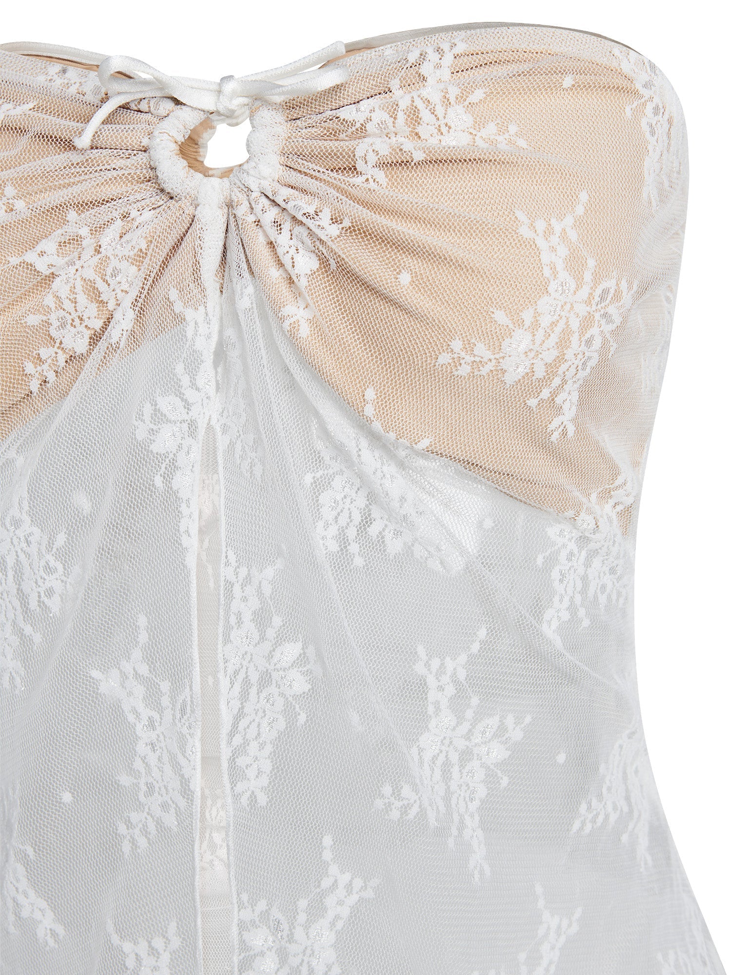 KAROLINA TOP WHITE WHITE LACE