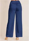Shiny Satin Pant Dark Blue
