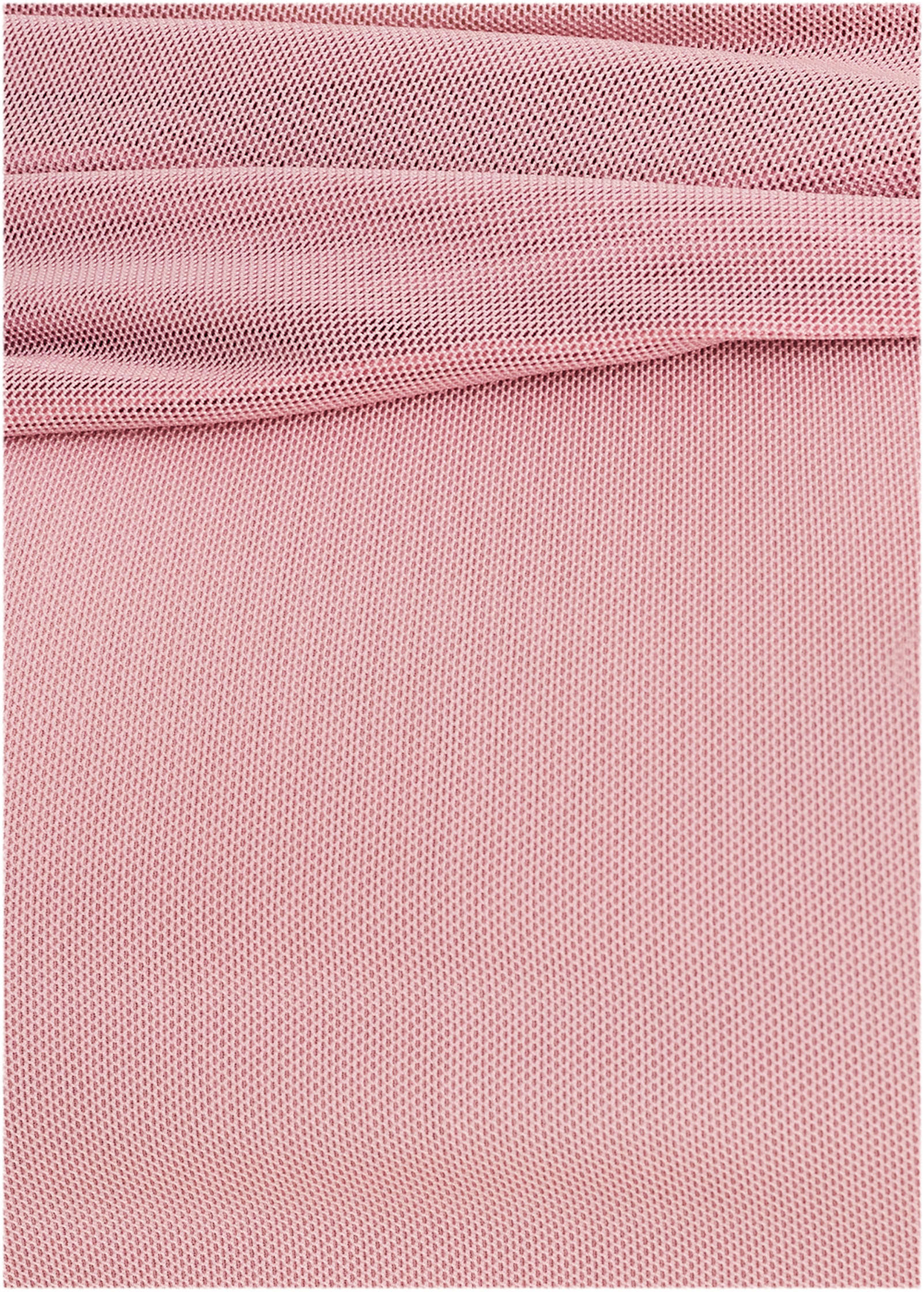 One Shoulder Mesh Midi Cameo Pink