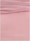 One Shoulder Mesh Midi Cameo Pink