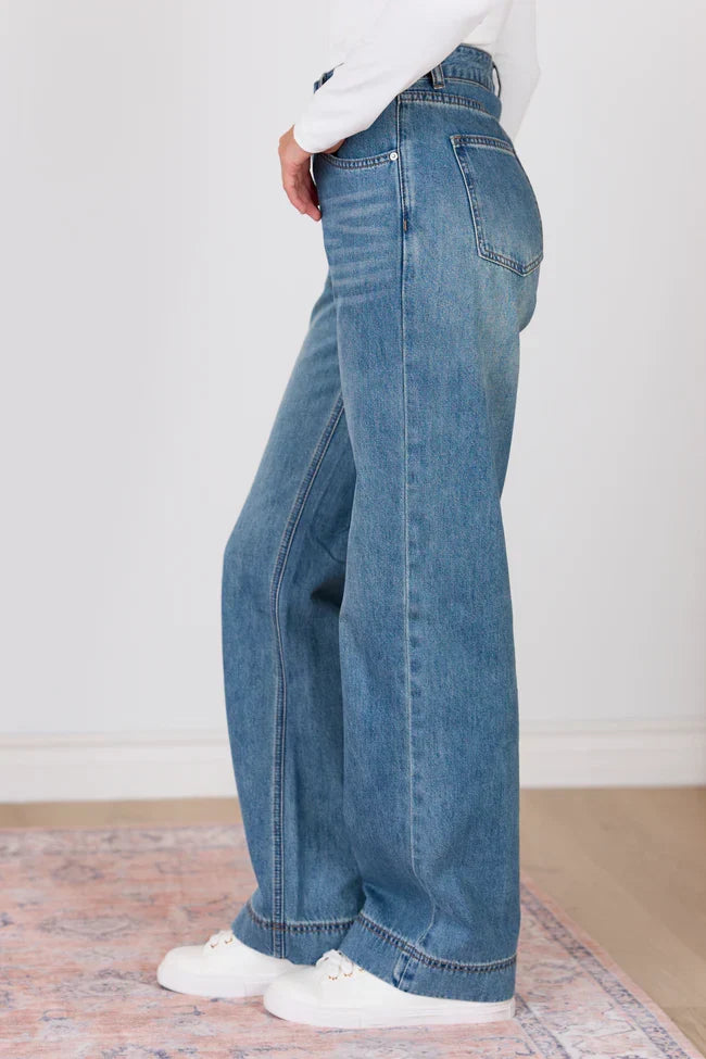 My Favorite Dark Wash Loose Fit Jeans