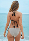 Crochet Bahamas Bikini Top Cream