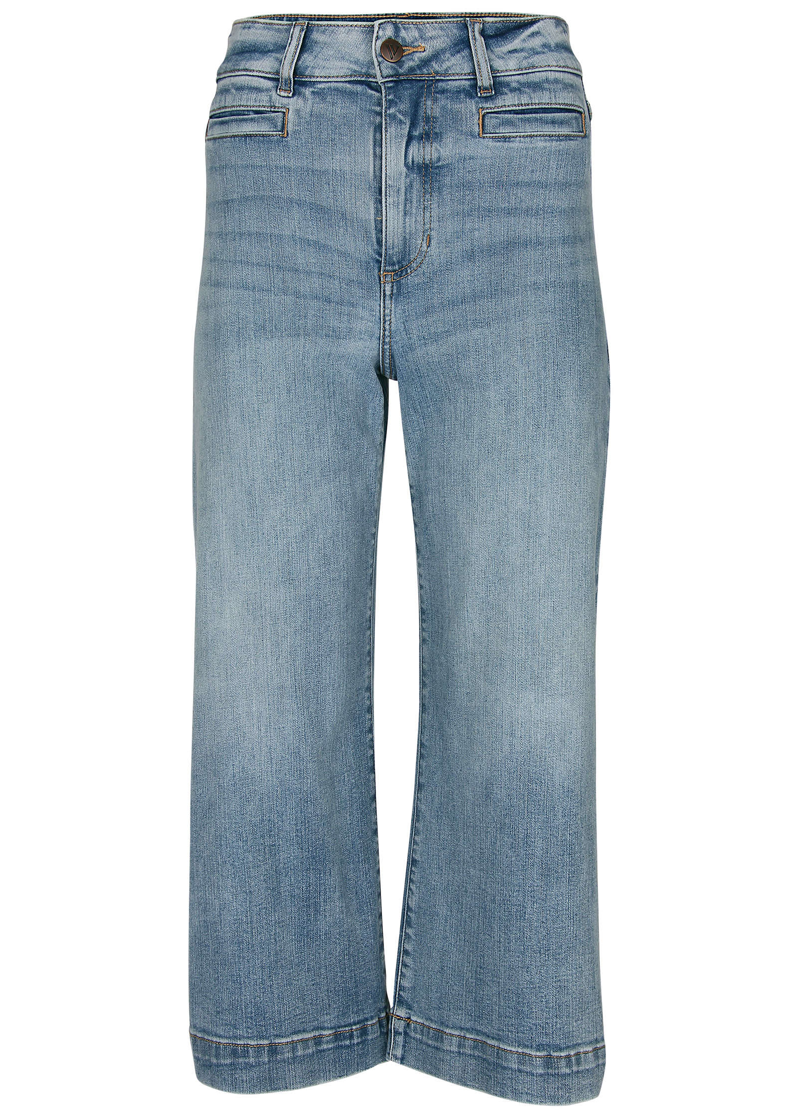 Sophia Wide Leg Crop Jeans Light Wash