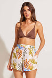 The Getaway Short Summer Bloom EcoLinen