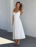 CL LOTTIE RUFFLE MIDI DRESS