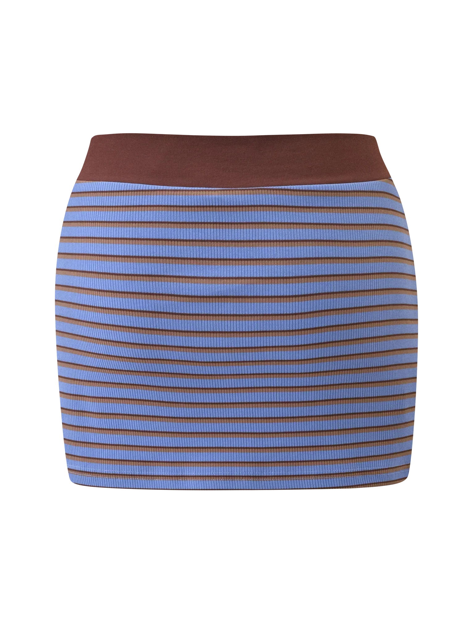 KAYDIN SKORT BLUE AND BROWN STRIPE