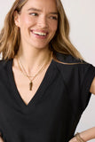 Nora V Neck Muscle Tee