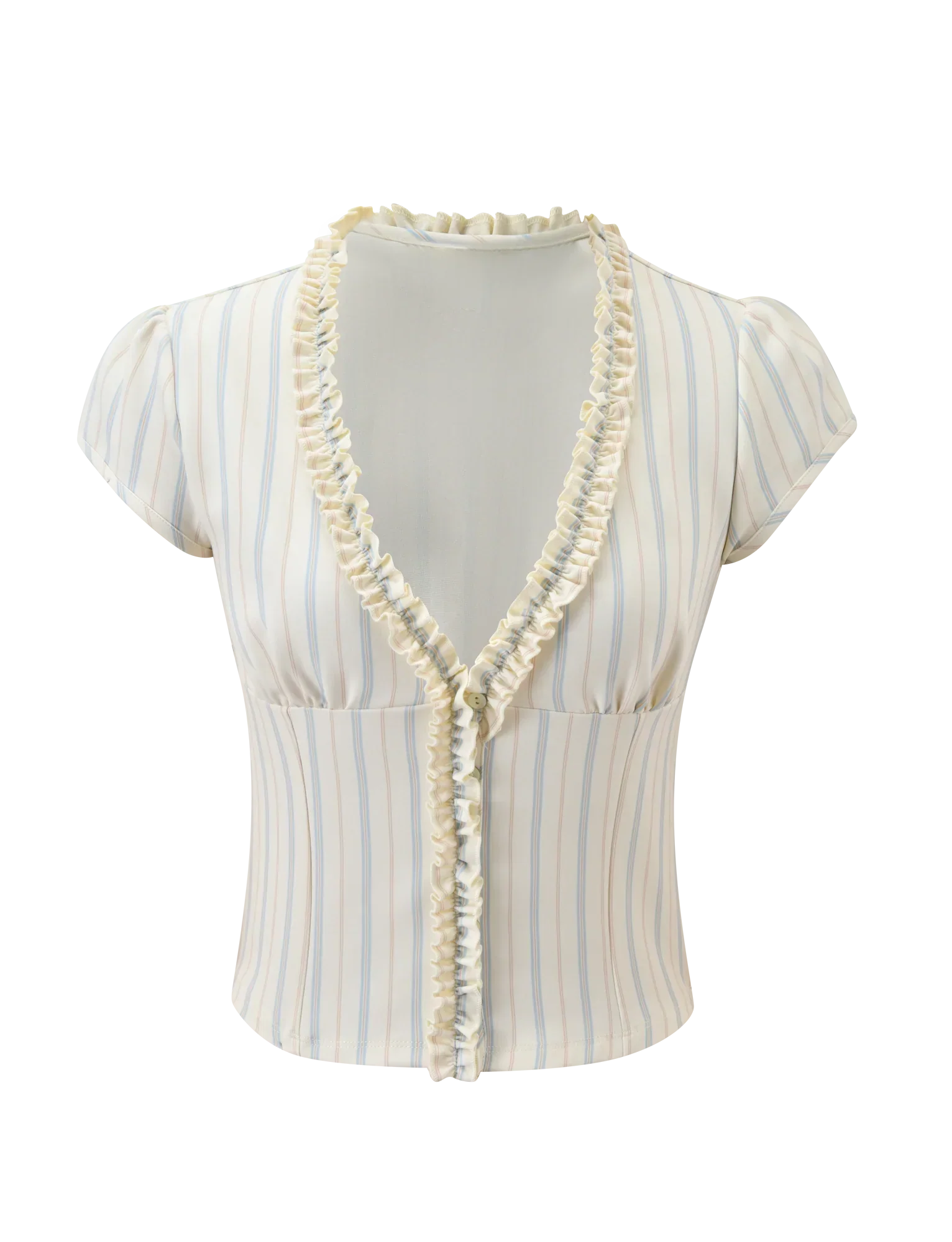VALERIE RUFFLE TOP STRIPE