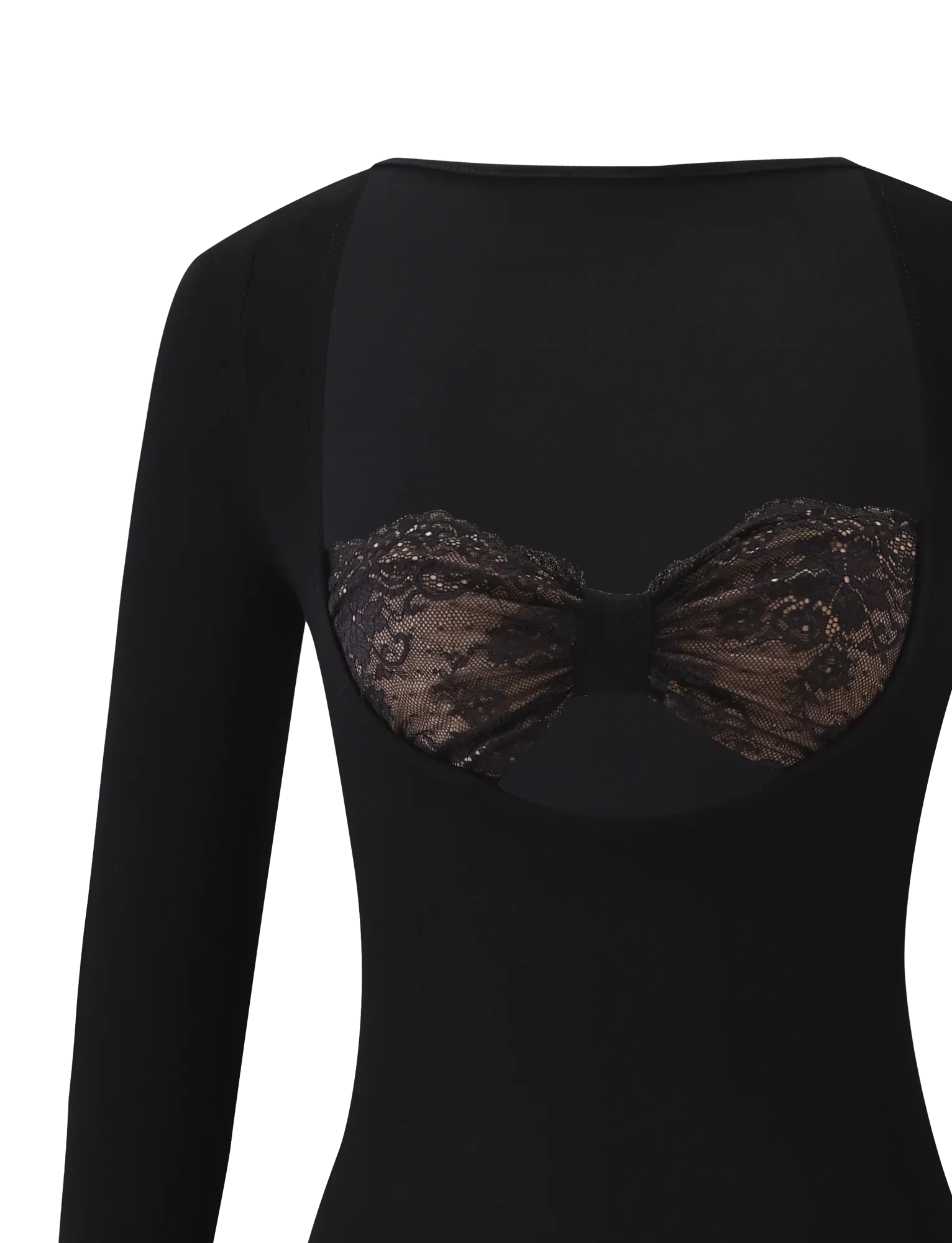 DAMELA LONG SLEEVE TOP BLACK