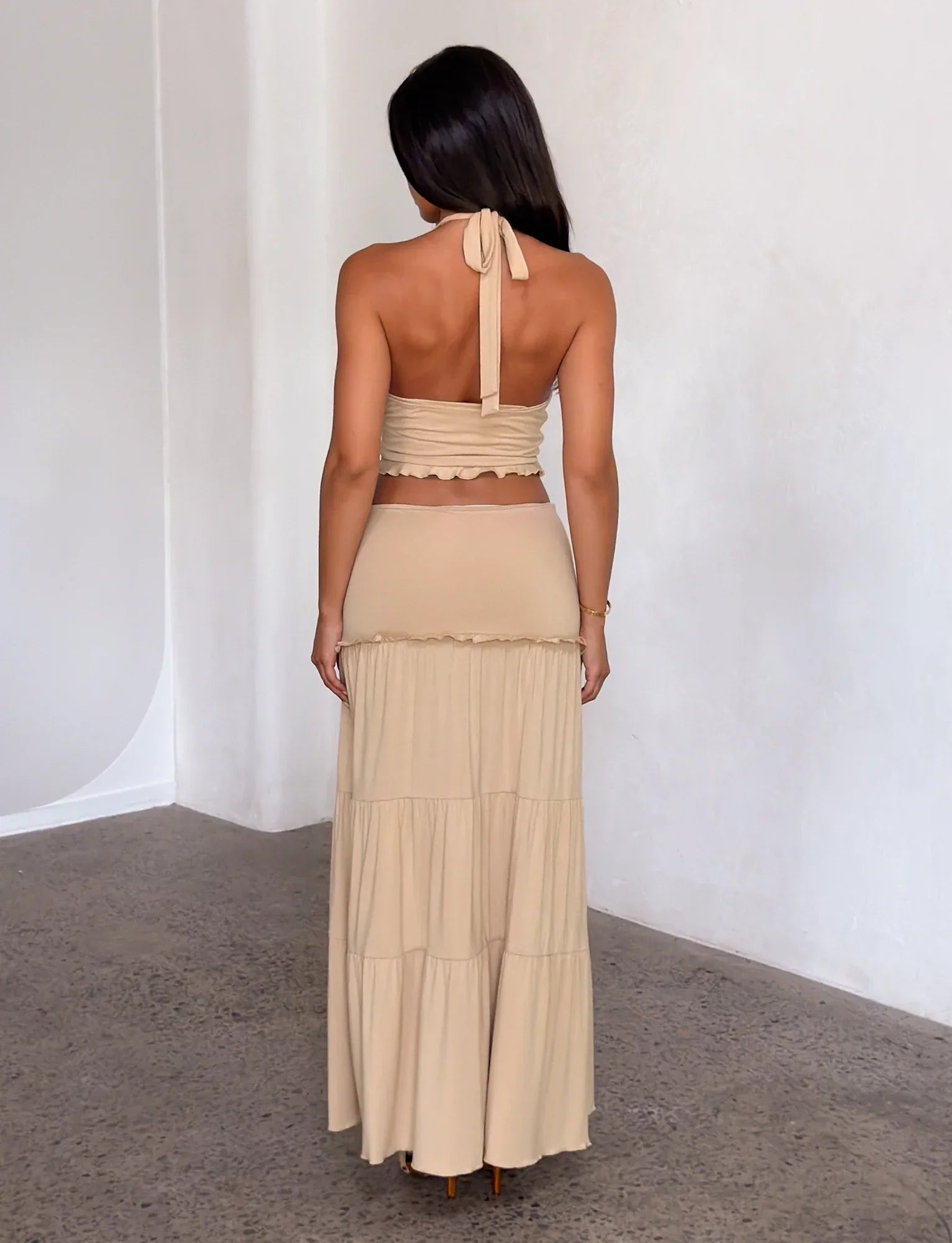 KATYA MAXI SKIRT TAN