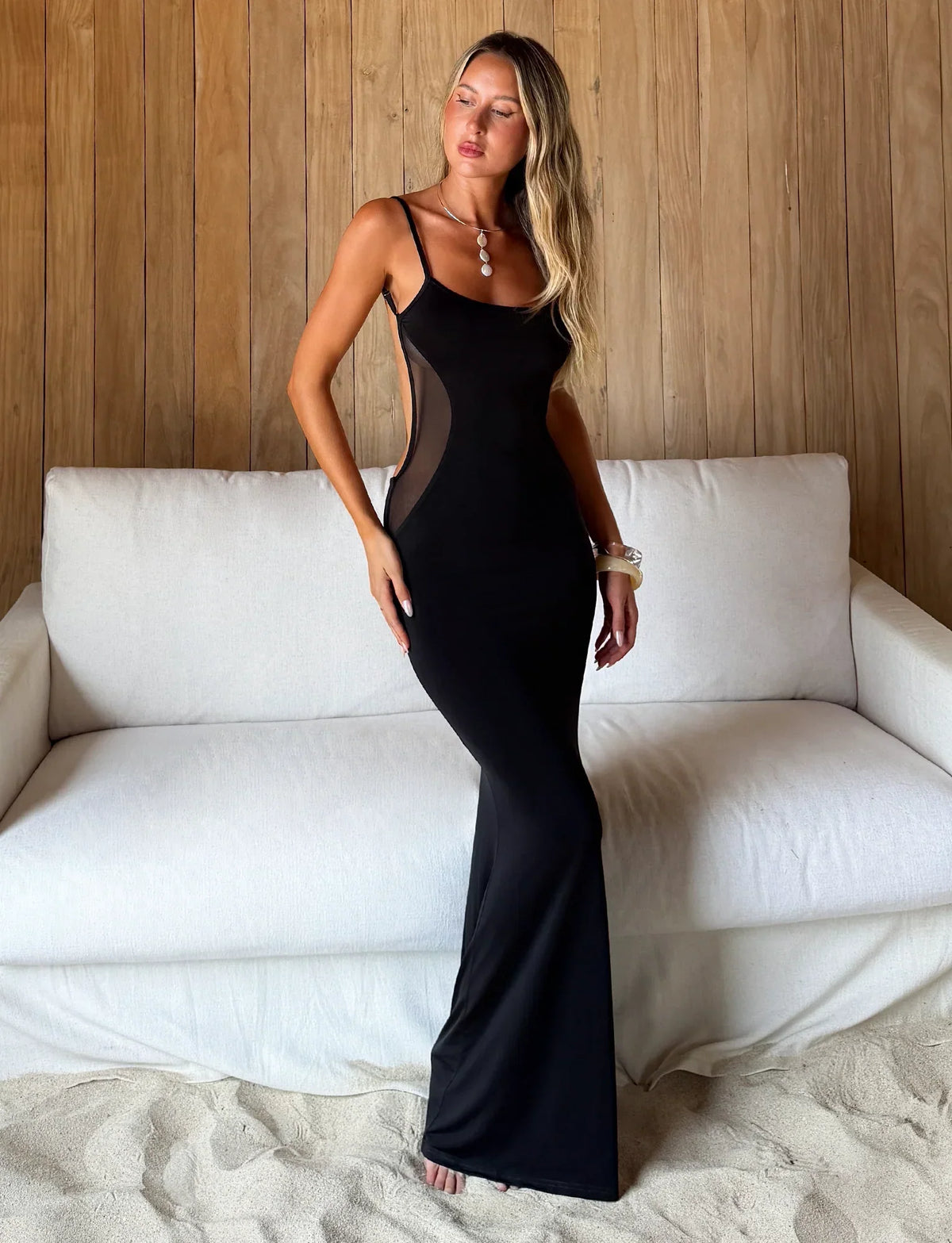 XINIA MAXI DRESS BLACK