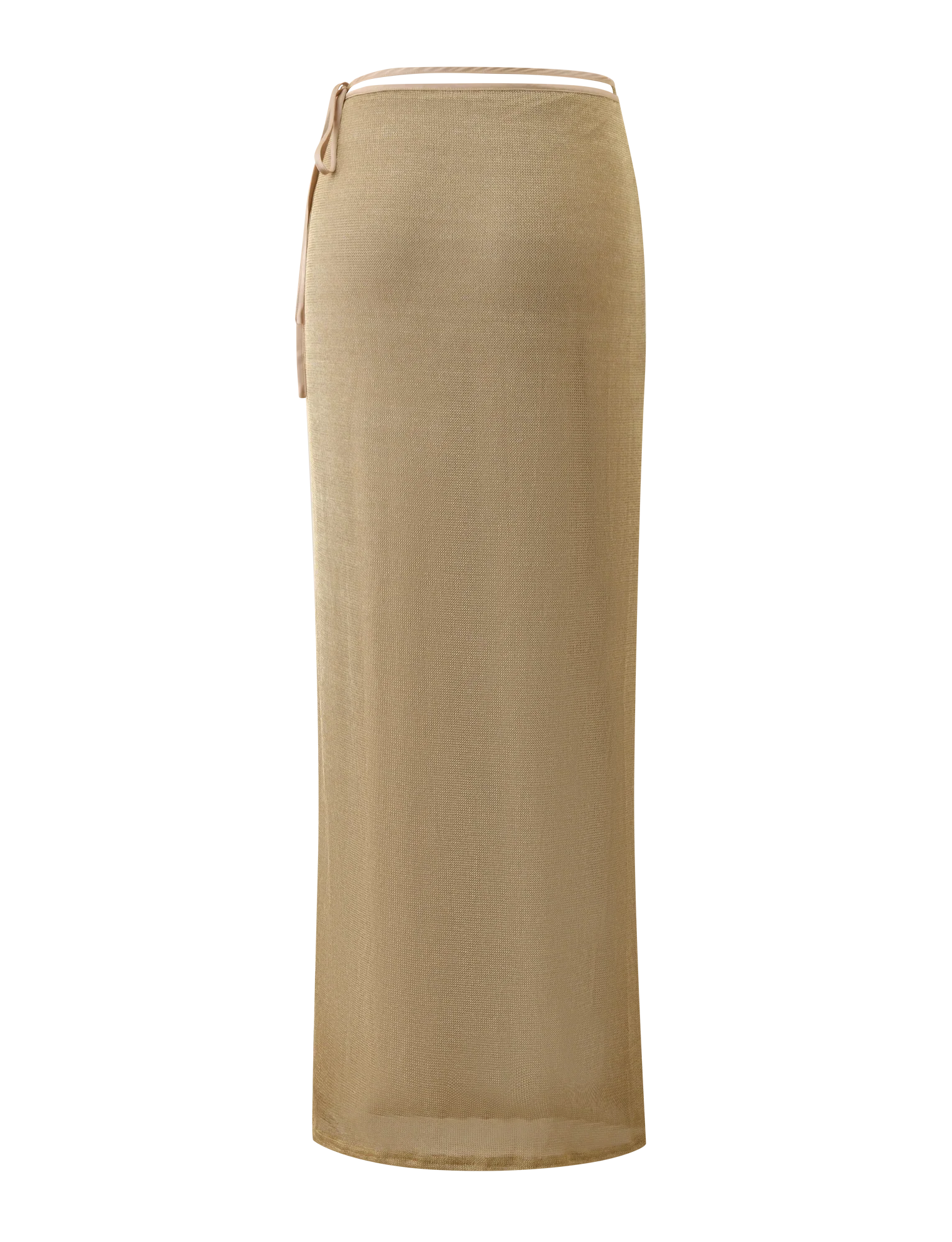 CYRENE TIE MAXI SKIRT GOLD