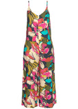 Cropped Printed Jumpsuit Pink Multi