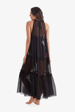 Oceana Dress Black Paradise Chiffon