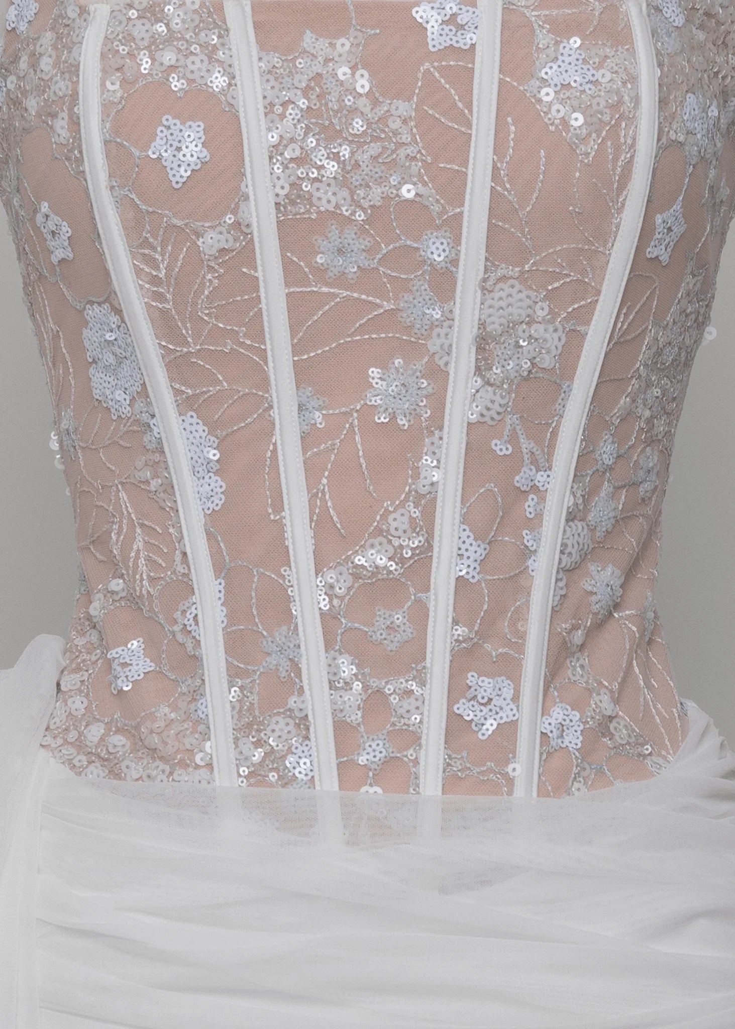 Devoted To You Drape Mini Dress White