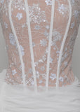 Devoted To You Drape Mini Dress White