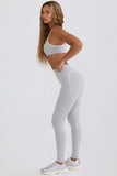 Soft Active Mid Rise Leggings in Grey