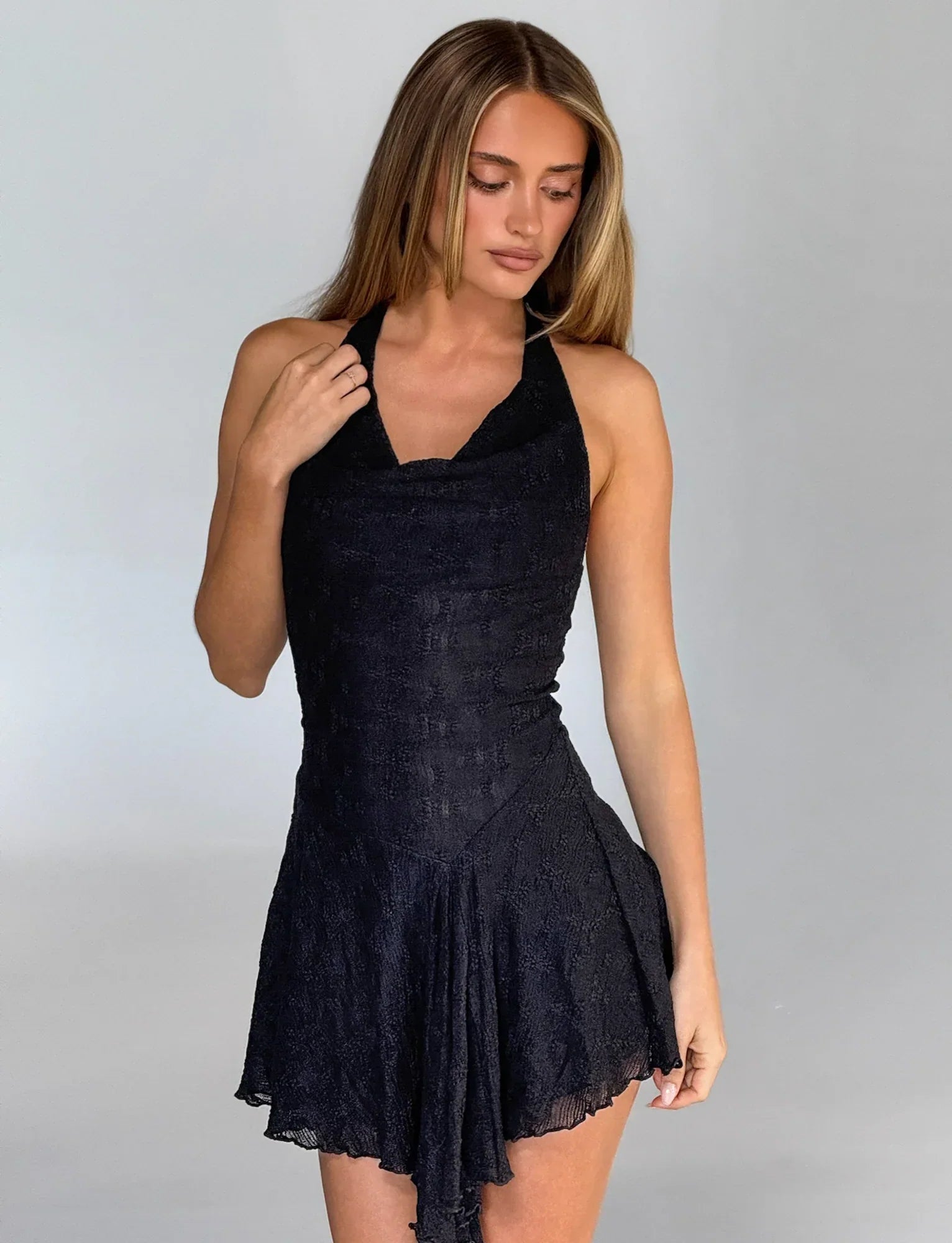 FIORELLA DRESS BLACK LACE