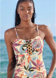 Bold Bandeau One Piece Tropic Chill