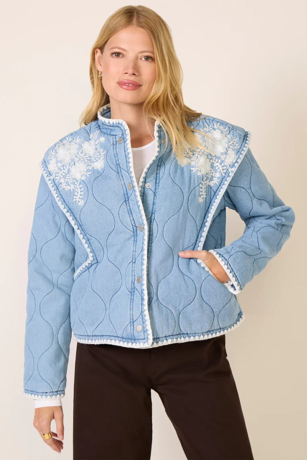 Denim Quilted Jacket