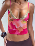 FENELLA TOP DAIQUIRI FLORAL