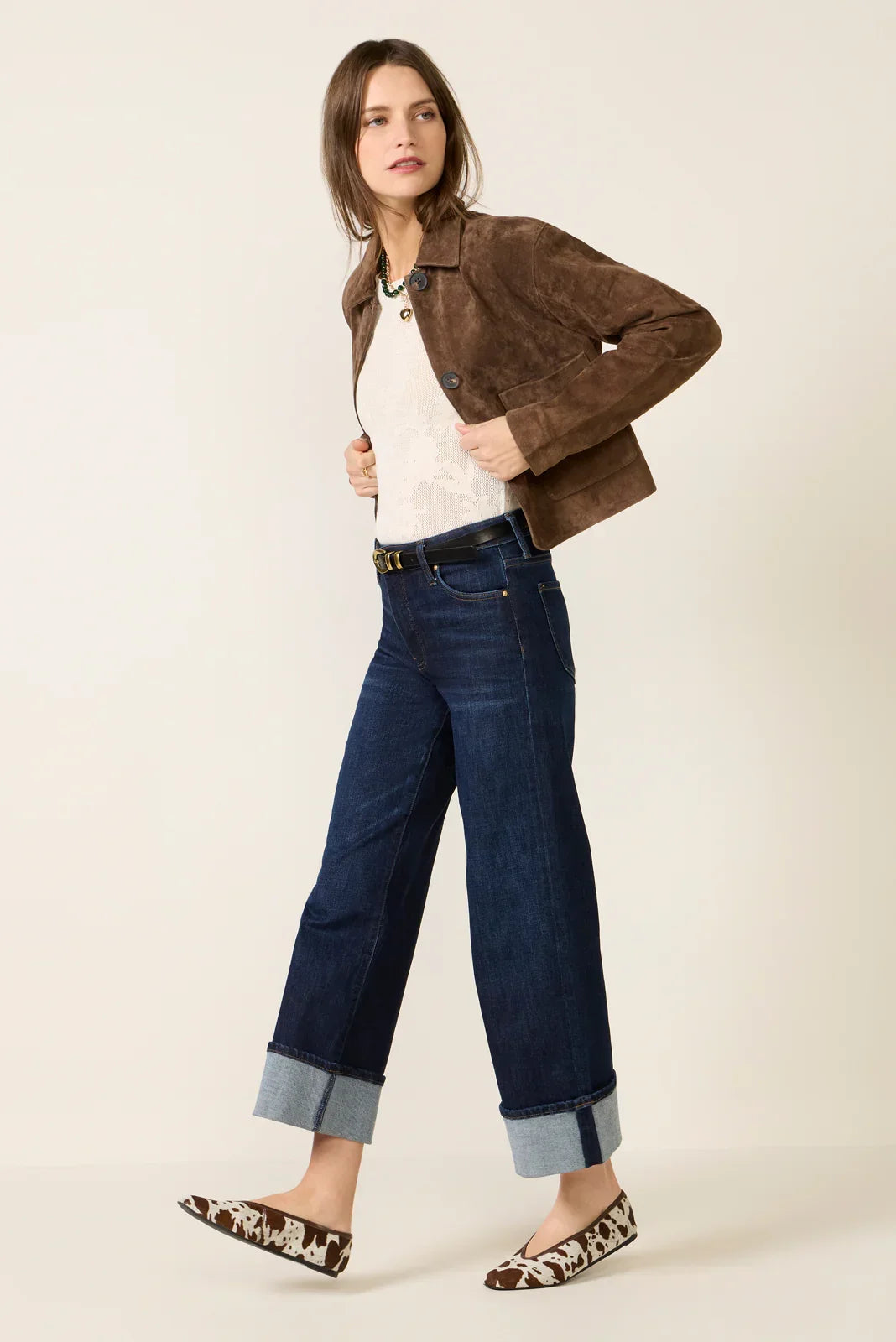 Crop Suede Jacket