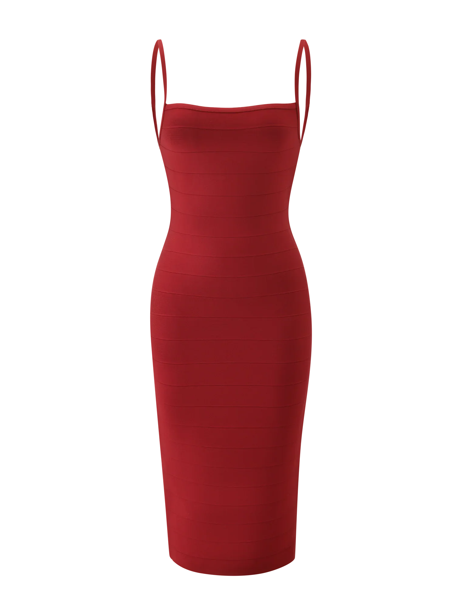 MIDORI MIDI BANDAGE DRESS CHERRY