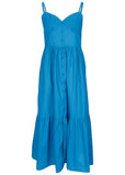 Button Front Maxi Blue