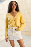 Kathryn Yellow Long Sleeve Cardigan SALE