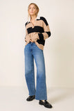 Anessa 31 w Raw Hem Wide Leg Jean