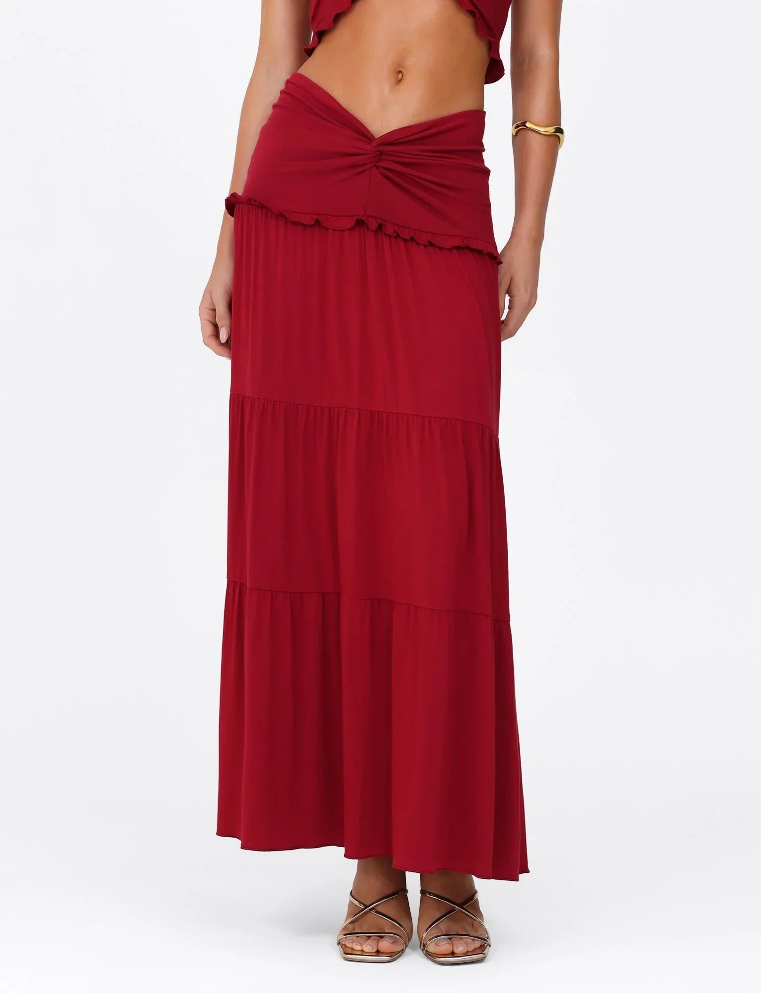 KATYA MAXI SKIRT RED