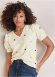 Pom Pom Sweater White Multi