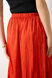 Claire Satin Midi Skirt