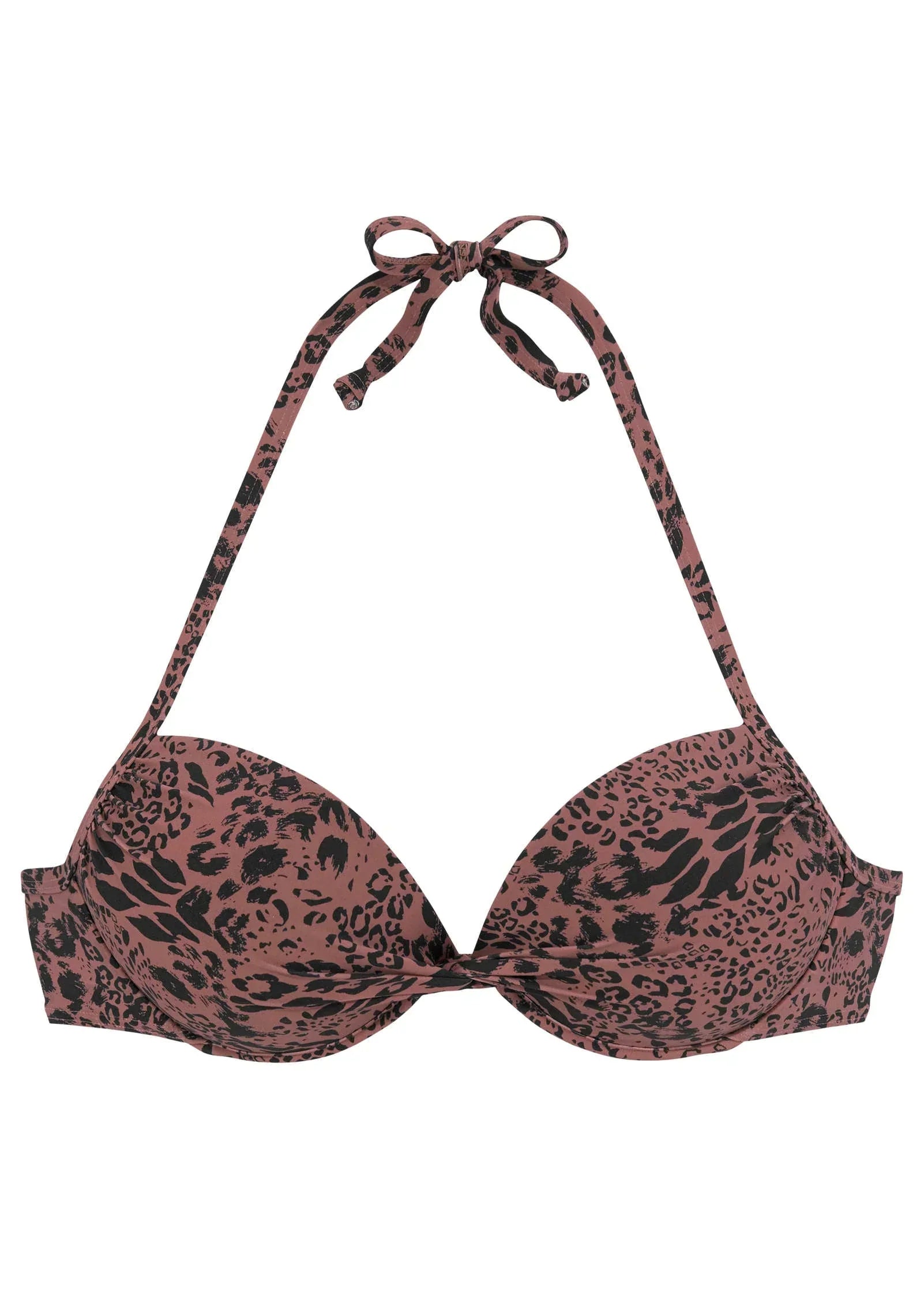 Push Up Top Abstract Leopard