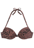Push Up Top Abstract Leopard