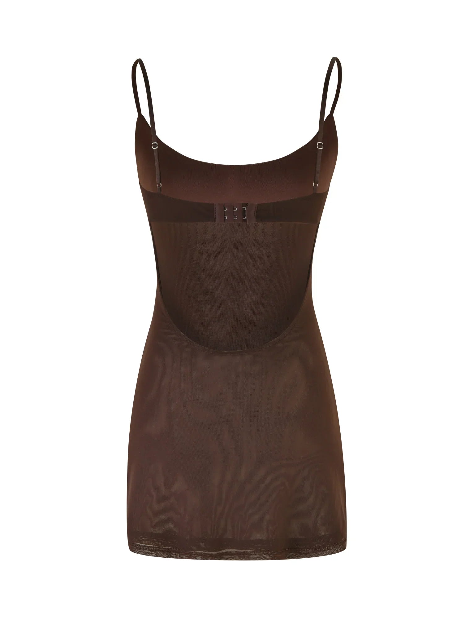 OCTAVIA MINI DRESS BROWN CHOCOLATE