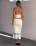 CALINA PLUNGE LACE TOP CREAM