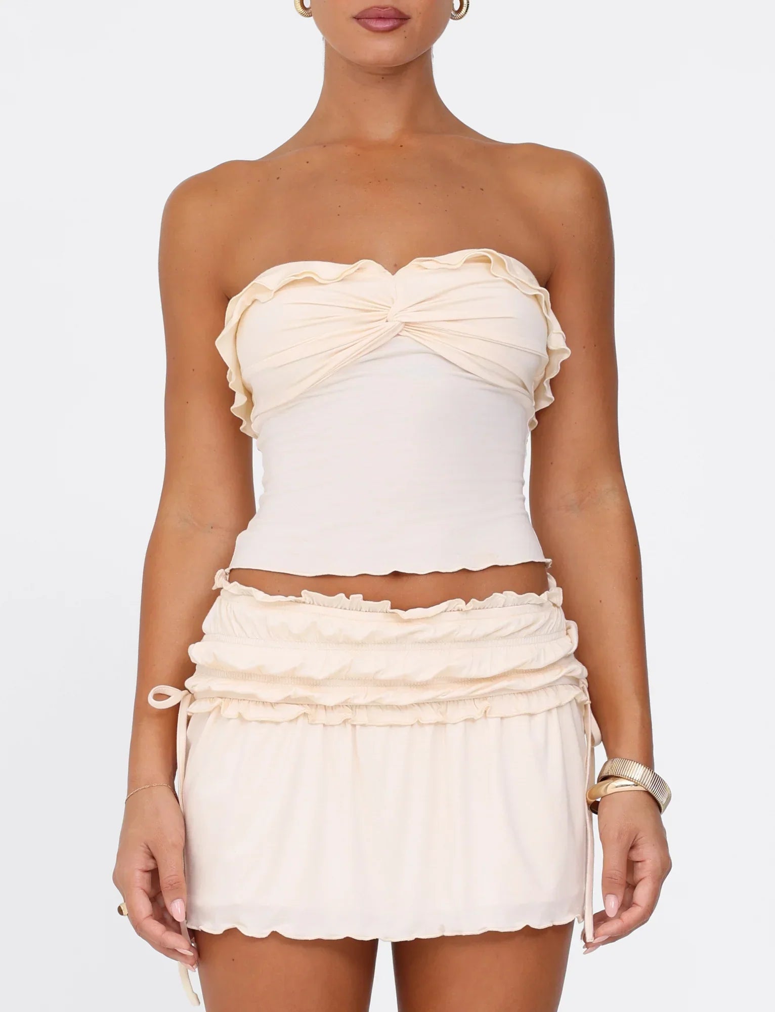 DENALI MINI SKIRT WHITE BONE