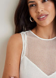 Diamond Lace Maxi Dress Cloud Dancer