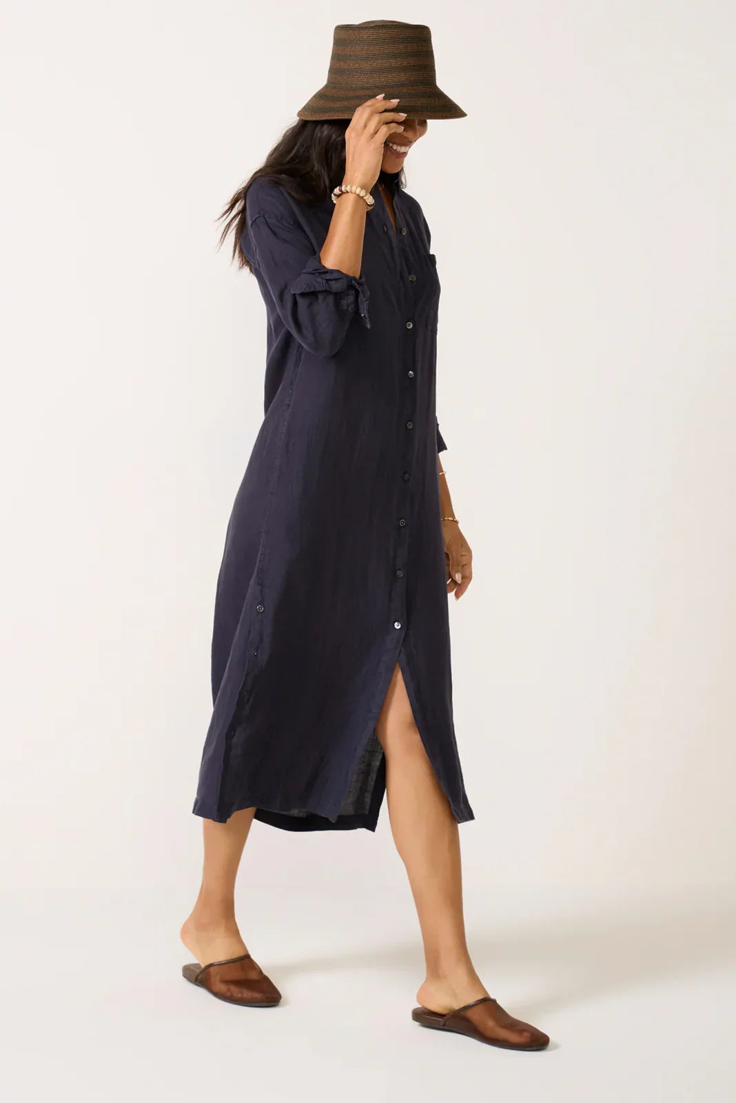 Kerry Linen Shirt Dress