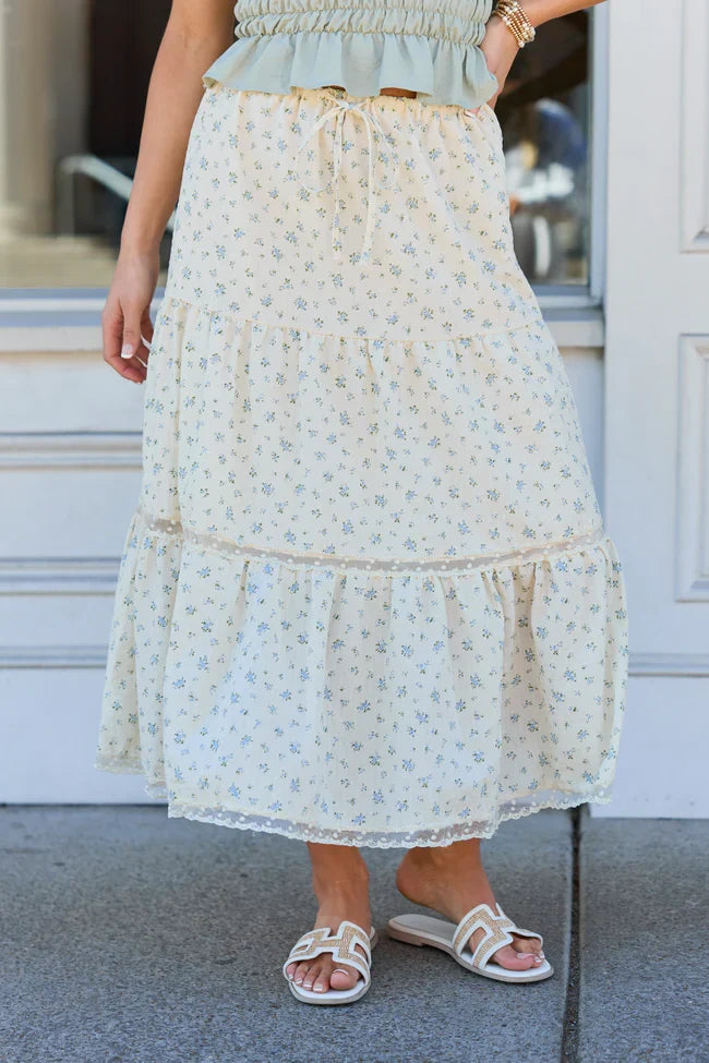 Arden Ditsy Floral Maxi Skirt