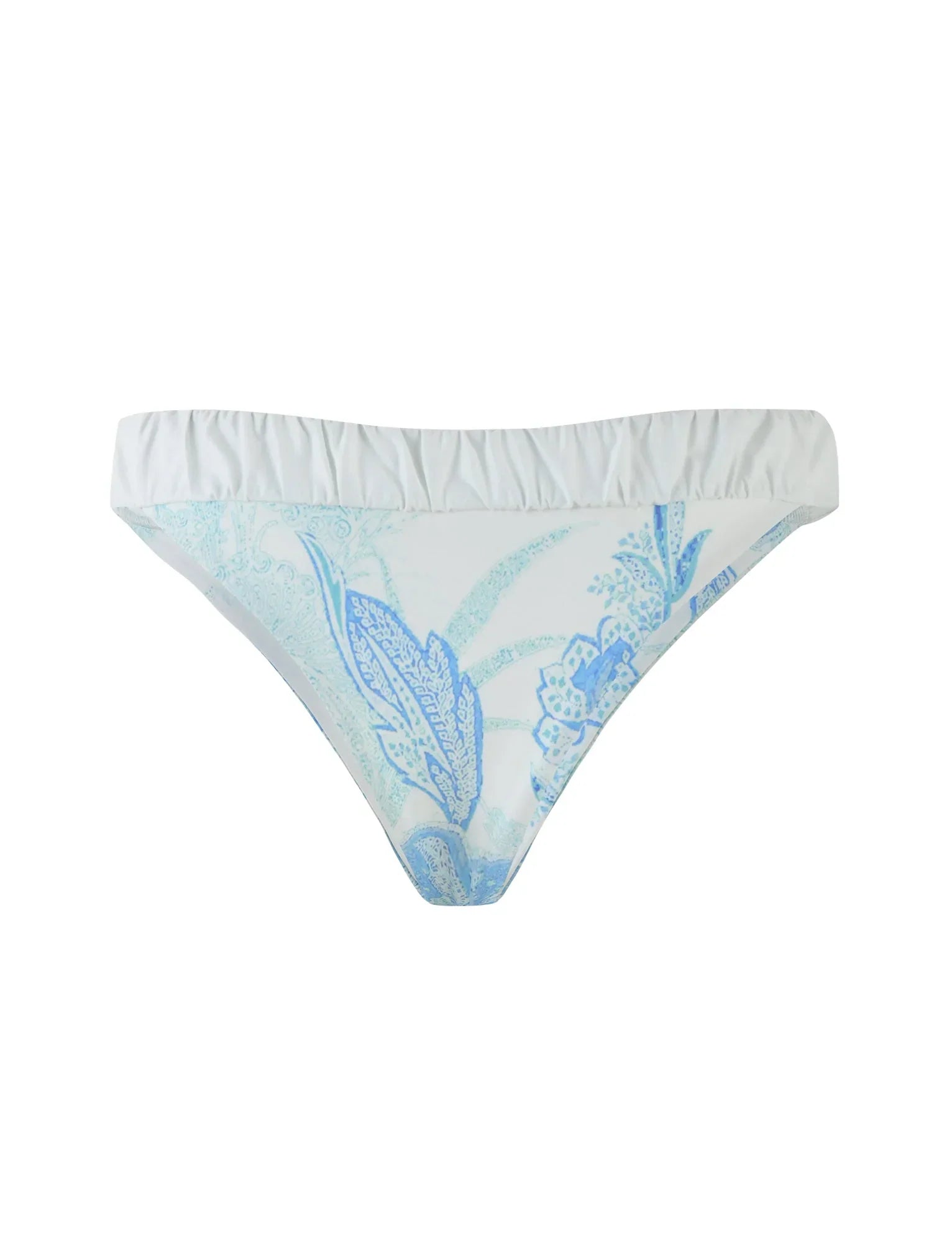 AMARAN BIKINI BOTTOM BLUE FLORAL TAPESTRY