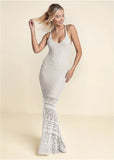 Crochet Tank Maxi Dress Cloud Dancer