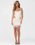 STORMI LACE SKIRT BEIGE CHAMPAGNE CHAMPAGNE LACE