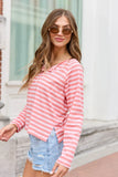 Hayes Pink Stripe Henley